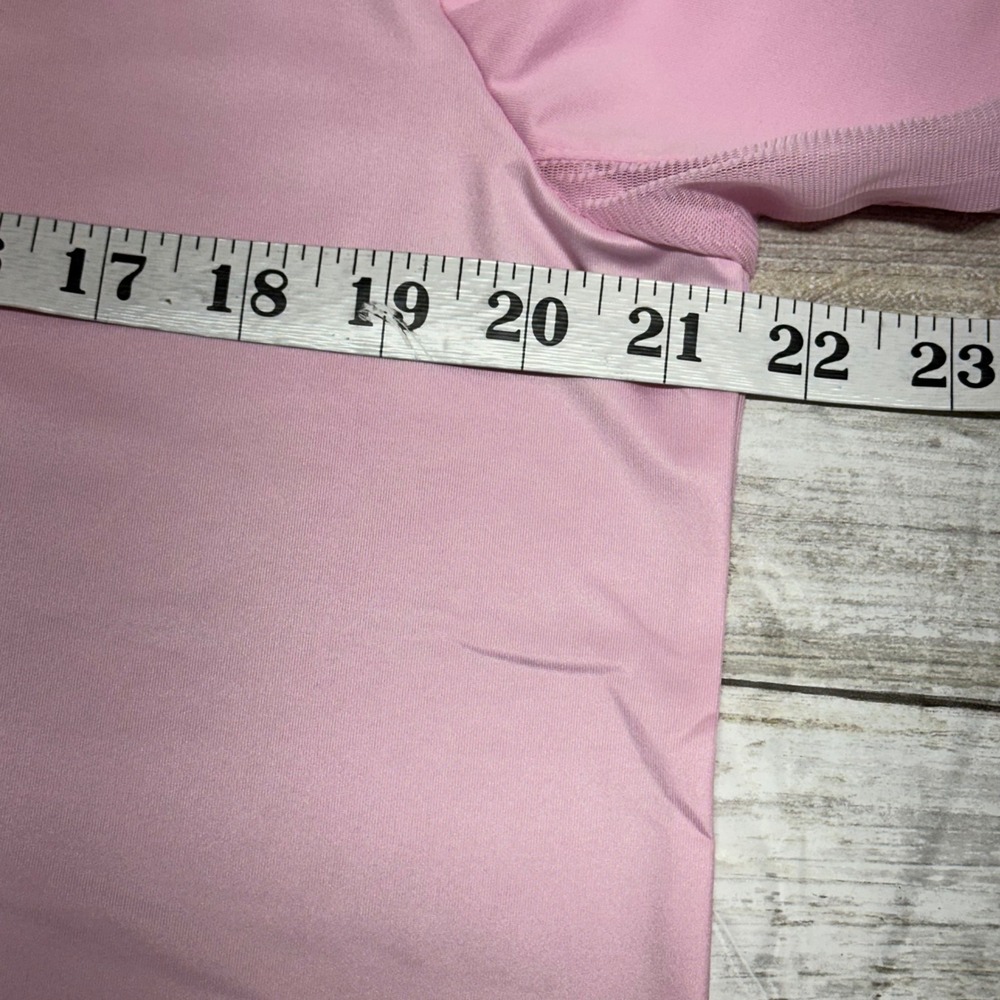 SanSoleil Pink Long-Sleeve Tennis Graphic Sun Protection Top - Picture 7 of 9